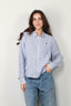 Ralph Lauren - Blouse - N W Crp ST Long Sleeve Button Front Shirt - White / Blue - BYLOTTE