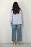 Ralph Lauren - Blouse - N W Crp ST Long Sleeve Button Front Shirt - White / Blue - BYLOTTE