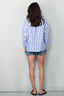 Ralph Lauren - Blouse - N WD Crp St Long Sleeve Button Front Shirt - Blue White - BYLOTTE