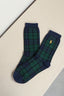 Ralph Lauren - Sokken - Plaid Trouser Socks - Navy - BYLOTTE