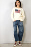 Ralph Lauren - Sweater - Flag cn long sleeve pullover - Cream - BYLOTTE