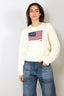 Ralph Lauren - Sweater - Flag cn long sleeve pullover - Cream - BYLOTTE