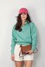 Ralph Lauren - Sweater - HLF ZIP - LONG SLEEVE - SWEATSHIRT - Haven green - BYLOTTE