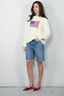 Ralph Lauren - Trui - Aran Flag Pullover - Cream - BYLOTTE