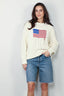 Ralph Lauren - Trui - Aran Flag Pullover - Cream - BYLOTTE