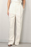 RÓHE - Broek - High Waist Tailored Off White Trousers - Off White - BYLOTTE