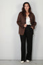 Rohe - Jacket - Mandarin Double Face - Taupe - BYLOTTE
