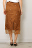 RÓHE - Rok - Pearl Embellished Organza Skirt - Cognac - BYLOTTE