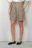 RÓHE - Shorts - Relaxed Tailored Shorts - Khaki - BYLOTTE