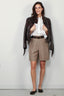 RÓHE - Shorts - Relaxed Tailored Shorts - Khaki - BYLOTTE