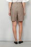 RÓHE - Shorts - Relaxed Tailored Shorts - Khaki - BYLOTTE