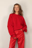 Rohe - Sweater - Brushed Wool Crewneck - Rosso - BYLOTTE
