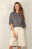 Rohe - T-Shirt - Oversized Soft Merino - Mid Grey Melange - BYLOTTE