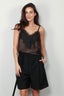 RÓHE - Top - Lace Silk Camisole - Earth - BYLOTTE