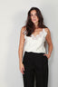 RÓHE - Top - Silk Lace Camisole Top - Cream - BYLOTTE