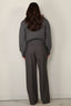Rohe - Vest - Knitted Statement Padded Cardigan - Mid Grey Melange - BYLOTTE