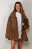 RÓHE - Jacket - Sculptural Suede Jacket - Sage