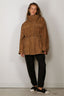RÓHE - Jacket - Sculptural Suede Jacket - Sage