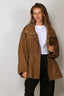 RÓHE - Jacket - Sculptural Suede Jacket - Sage