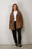 RÓHE - Jacket - Sculptural Suede Jacket - Sage