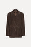Rotate - Blazer - Oversize Suede - Chocolate Brown - BYLOTTE