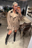 Rotate - Jacket - Oversize Suede - Morel - BYLOTTE
