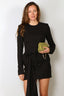 Rotate - Jurk - Mini Dress W/ Ls - Black - BYLOTTE