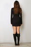 Rotate - Jurk - Mini Dress W/ Ls - Black - BYLOTTE