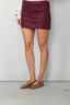 Rotate - Rok - Beaded Mini Skirt - Zinfandel - BYLOTTE