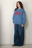 Rotate - Sweater - Heavy Sweat Crewneck - Blue Horizon - BYLOTTE