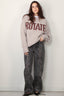 Rotate - Sweater - Knitted Logo Sweater - Atmosphere - BYLOTTE