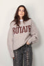 Rotate - Sweater - Knitted Logo Sweater - Atmosphere - BYLOTTE