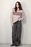 Rotate - Sweater - Knitted Logo Sweater - Atmosphere - BYLOTTE