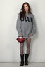 Rotate - Sweater - Knitted Logo Sweater - Charcoal Gray - BYLOTTE