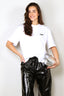 Rotate - T-Shirt - Large T-Shirt W/ Ruffle - Bright White - BYLOTTE