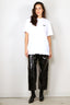 Rotate - T-Shirt - Large T-Shirt W/ Ruffle - Bright White - BYLOTTE