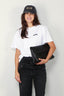 Rotate - T-shirt - Plain Wide T-Shirt W Logo - Bright white - BYLOTTE