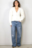 Rotate - Vest - Cardigan W/ Peplum - Egret - BYLOTTE