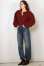 Rotate - Vest - Knit Puffsleeve Cardigan - Zinfandel - BYLOTTE