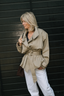 Rotate - Jas - Short Trench Coat - Aluminum