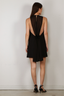 Rotate - Jurk - Crepe Mini A-Line Dress - Black