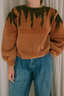 SAGE AND IVY - Sweater - Sigrid - Green / Camel