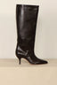 Sania d'mina - Laarzen - Avenue High Wide Shaft - Dark Brown Leather - BYLOTTE