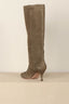Sania d'mina - Laarzen - Avenue High Wide Shaft - Khaki Green Suede - BYLOTTE