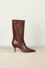 sania d'mina - Laarzen - Avenue Mid - Brown Leather - BYLOTTE