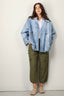 Sea Me Happy - Blazer - Bono blazer velvet - Jeans blue - BYLOTTE