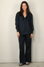 Sea Me Happy - Blouse - Shibuya Blouse Poplin - Midnight Blue - BYLOTTE