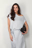 Sea Me Happy - Jurk - Avery Dress Linen Blend - Silver Grey - BYLOTTE