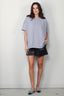 Sea - Me - Happy - T-shirt - Gigi Tee - Grey Melange - BYLOTTE