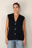 Sea Me Happy - Vest - Grace Cashmere - Midnight Blue - BYLOTTE